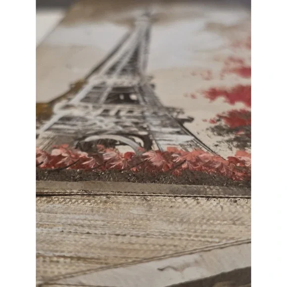 Burnett Paris Eiffel Tower Oil Painting - Picture 7 of 11